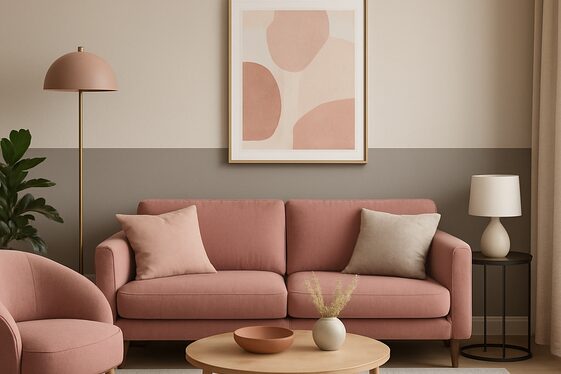 Pairing Pink with Neutral Tones for Balance illustration