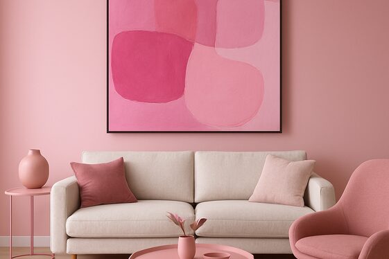 Using Pink Artwork to Enhance Modern Decor illustration