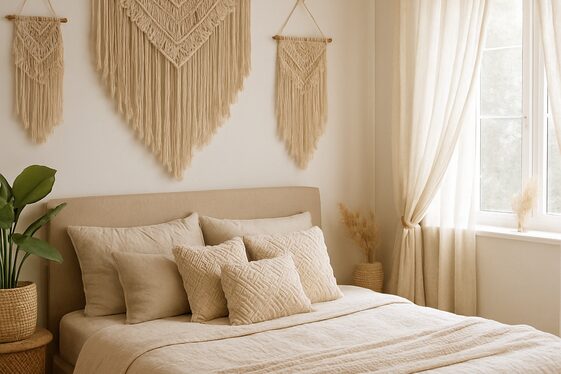 Adding Fabric or Macramé Wall Hangings Around Windows illustration