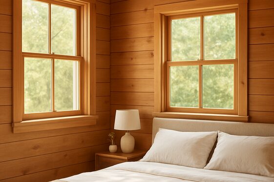 Framing Windows with Natural Wood for Warmth and Texture illustration