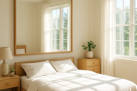 Hang Mirrors Opposite Windows to Maximize Natural Light illustration