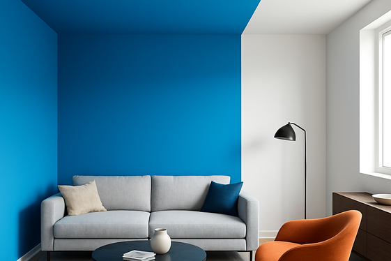 Bold Color Blocking on Ceilings and Walls illustration