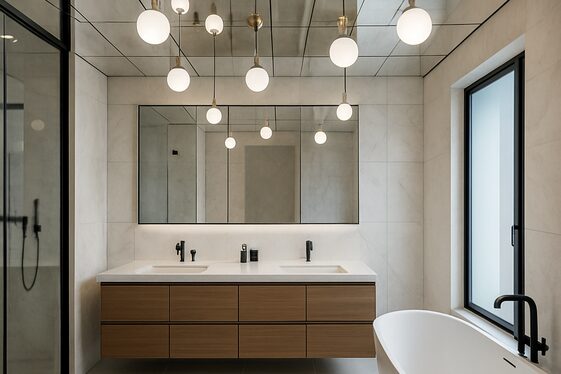 Mirrored Ceilings to Create Illusion and Sparkle illustration