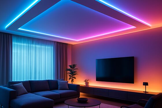 LED Lighting Integrated Ceilings illustration