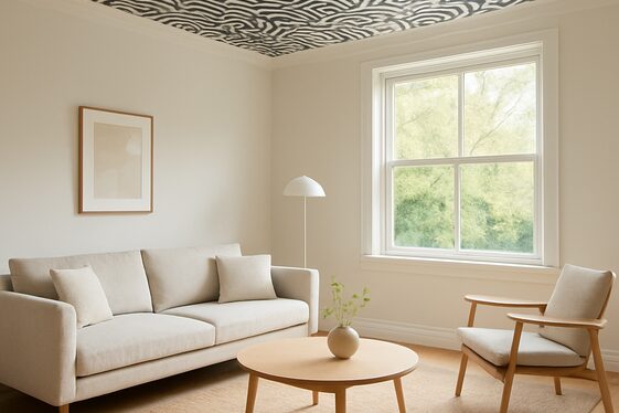 Wallpapered Ceilings for Unique Flair illustration