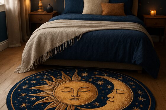 Sun and Moon Themed Rugs as Grounded Focal Points illustration