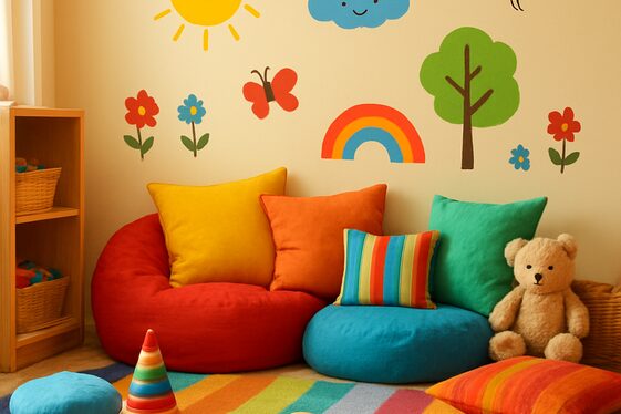 Build a Kids’ Cozy Corner with Colorful Decor illustration