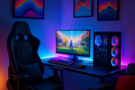 Make a Gaming or Streaming Spot Comfortable and Stylish illustration