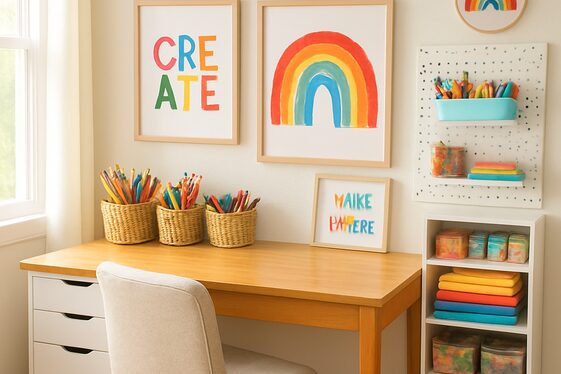 Set Up a Crafting Station Filled with Inspiration illustration