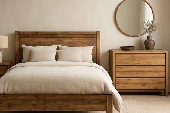 Rustic Wooden Furniture With a Modern Twist illustration