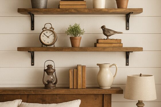 Open Shelving for Display and Storage illustration