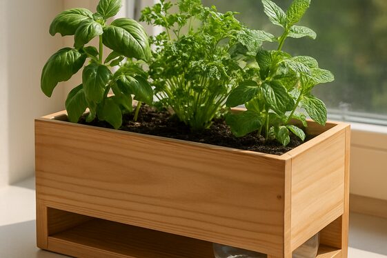 DIY Self-Watering Planter Boxes illustration