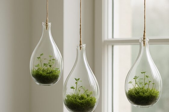 Use Glass Bottles for Creative Terrariums illustration