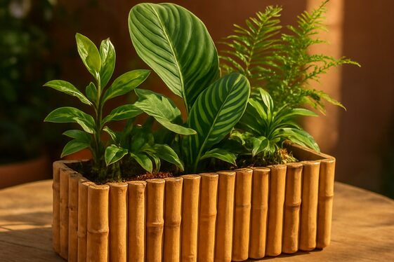 Make Bamboo Planters for a Tropical Touch illustration