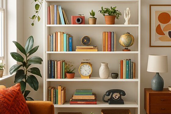 Using Open Shelves to Display Collectibles illustration