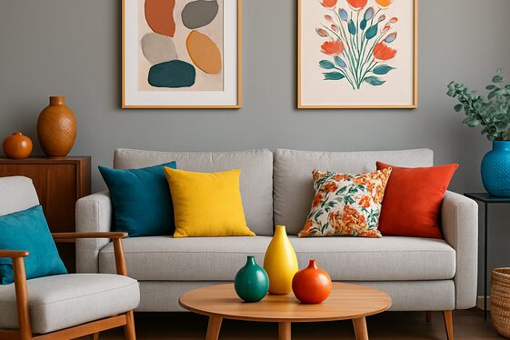 Balancing Neutrals with Pops of Color illustration