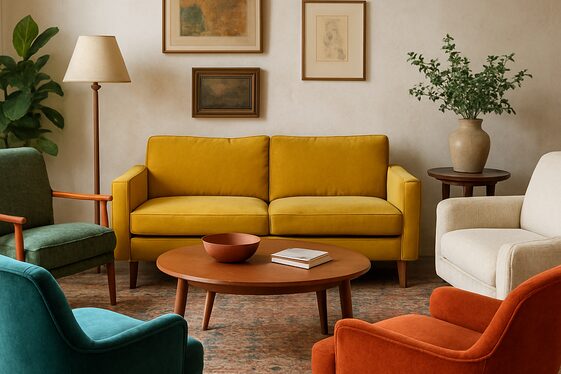The Charm of Mismatched Furniture Sets illustration