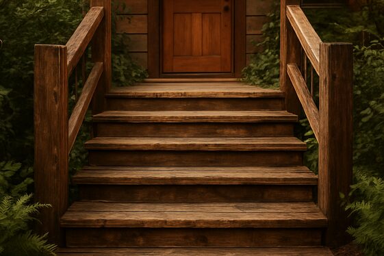 Wooden Staircases with a Rustic Touch illustration