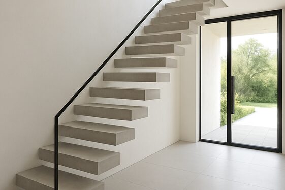 Floating Stairways: Sleek and Space-Saving illustration