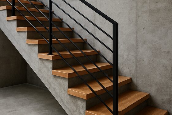 Mixed Material Stairways: Blending Textures illustration