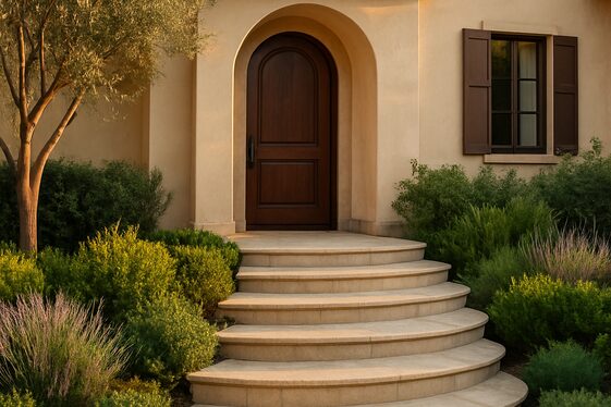 Curved Steps Creating a Smooth Approach to Your Side Entry illustration