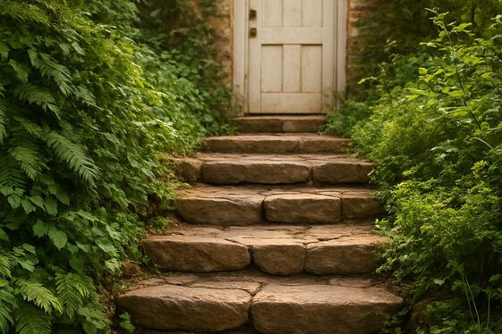 Rustic Stone Steps for a Natural and Timeless Entrance illustration