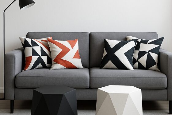 Playing with Geometric Shapes illustration