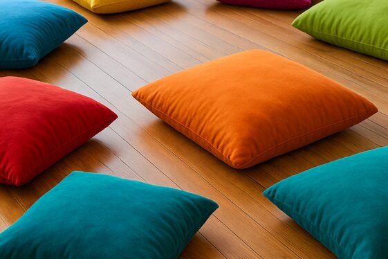 Oversized Floor Cushions for Casual Seating illustration