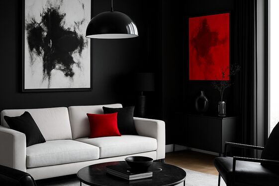 Bold Contrasts with Black and White illustration