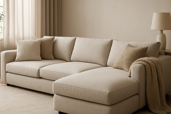 Cozy Sectionals with Sleek Lines illustration