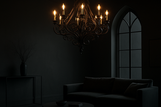 Add Dramatic Lighting with Gothic Chandeliers illustration
