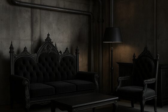 Blend Industrial Elements into Gothic Decor illustration