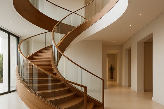 Curved Stairs for Soft Elegance illustration
