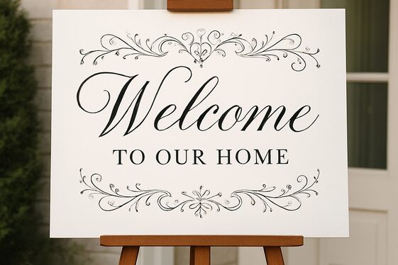 Install Personalized Welcome Signs illustration