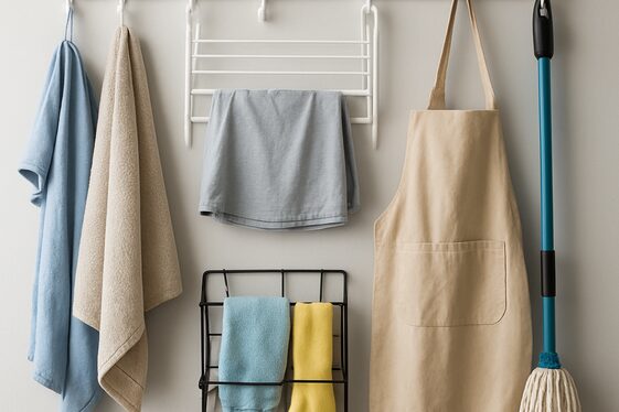 Install Hooks and Racks for Hanging Clothes illustration