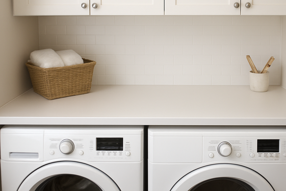 Create a Countertop Above Washer and Dryer illustration