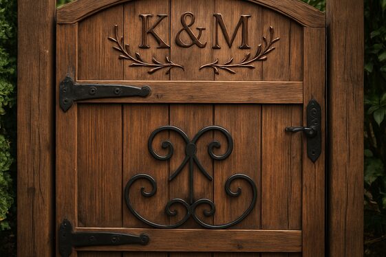 Custom Rustic Gates with Personalized Details illustration