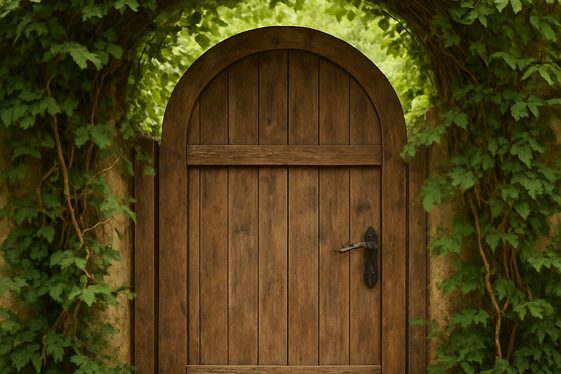 Rustic Archway Gates for a Cozy Entrance illustration