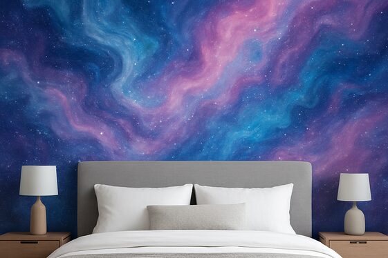 Create a Nebula-Inspired Accent Wall illustration