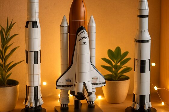 Include Space Shuttle or Rocket Models illustration