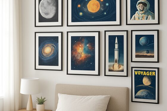 Display Astronomical Artwork and Posters illustration