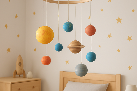 Install a DIY Planet Mobile illustration