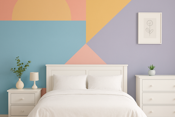 Incorporate a Fun Color-Blocking Paint Scheme illustration