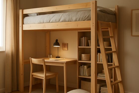 Choose a Loft Bed to Maximize Small Bedroom Space illustration