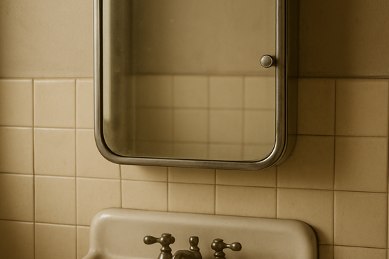 Retro Medicine Cabinets with Hidden Storage illustration