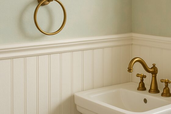 Textured Wainscoting to Enhance Walls illustration