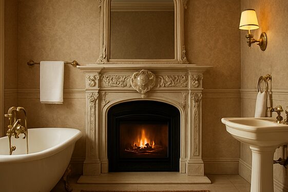Traditional Fireplace Bathrooms for Luxury illustration