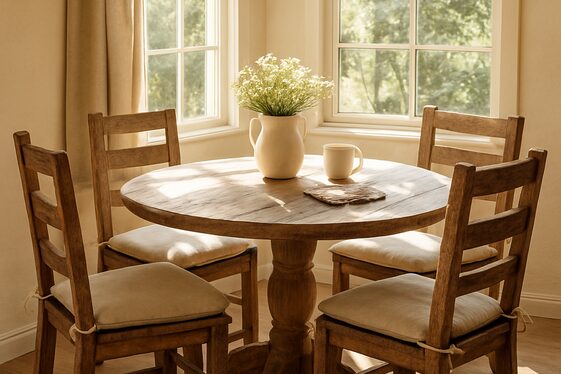 Create Cozy Breakfast Nooks with Vintage Chairs illustration
