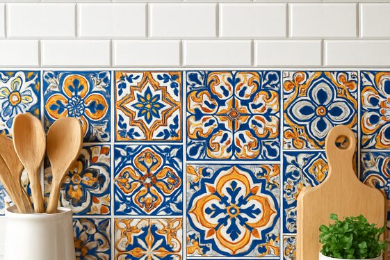 Blend Subway Tiles and Patterned Backsplashes illustration