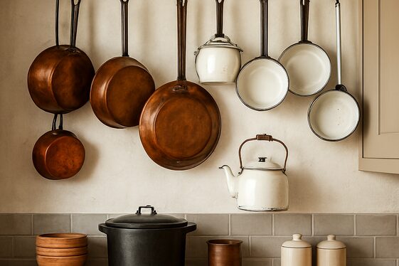 Display Antique Kitchenware as Functional Decor illustration
